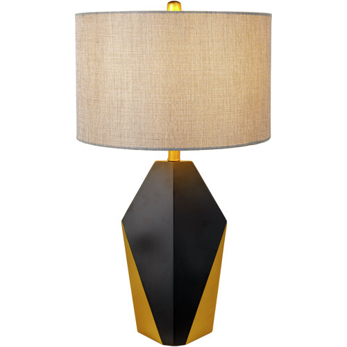 Everly Quinn Geometric Metal Table Lamp Wayfair